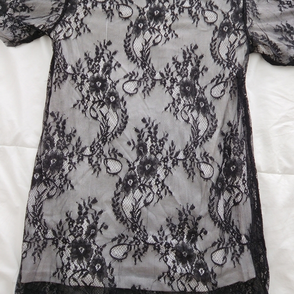Zara Long Lace Tee Size S - Picture 2 of 8